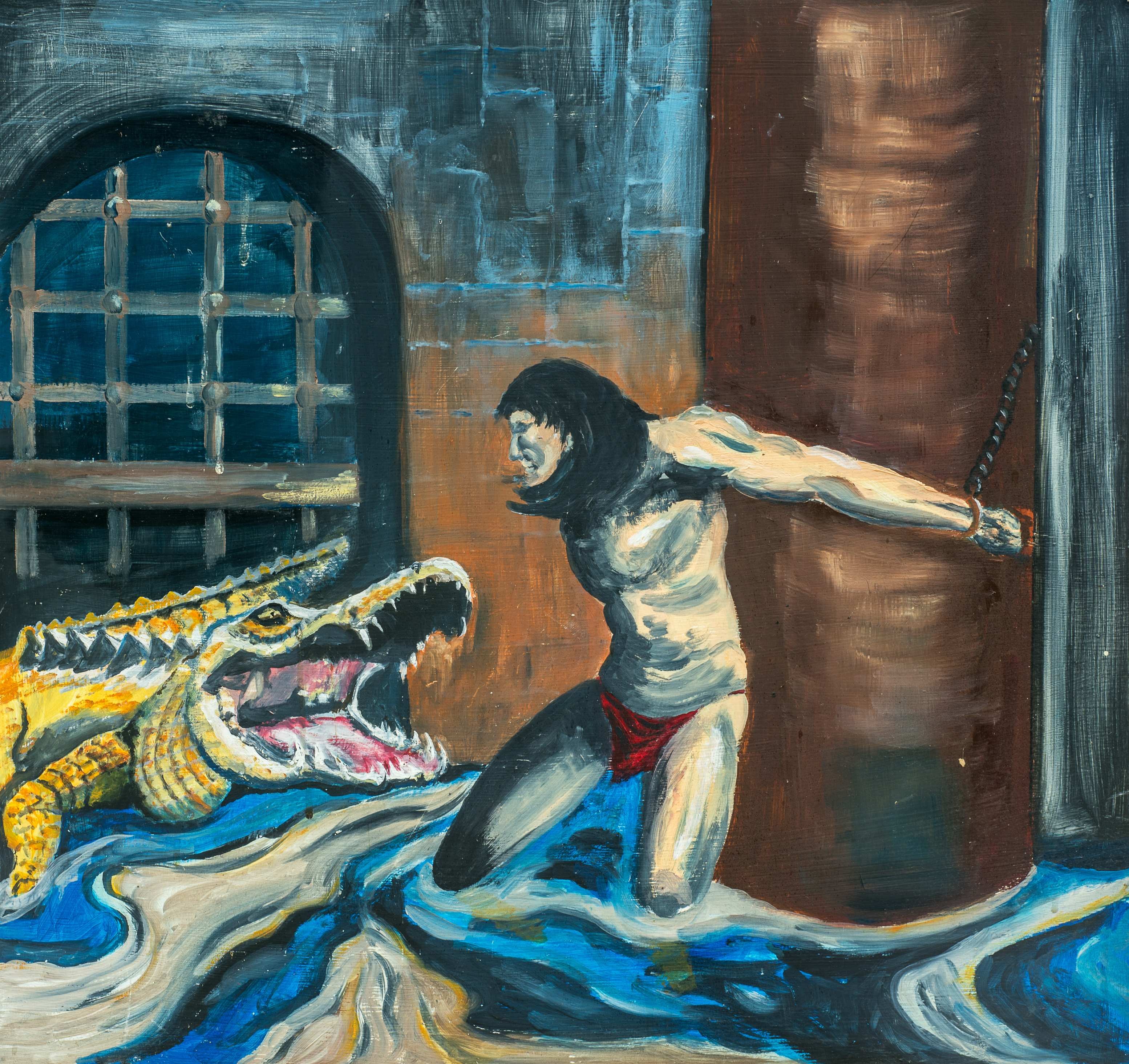 Crocodile Fantasy — painting by Chris Brock