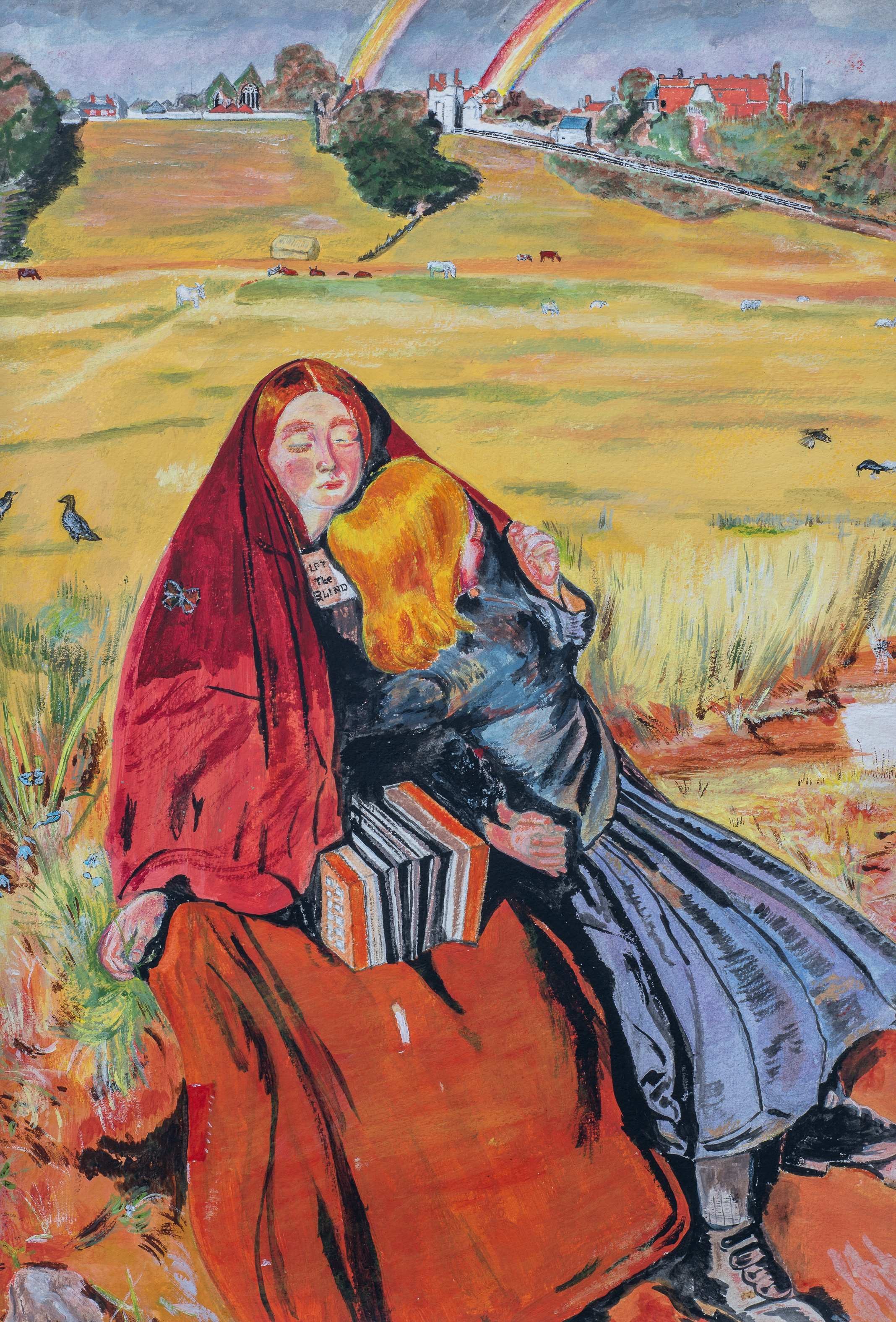 The Blind Girl, after John Everett Millais — painting by Chris Brock