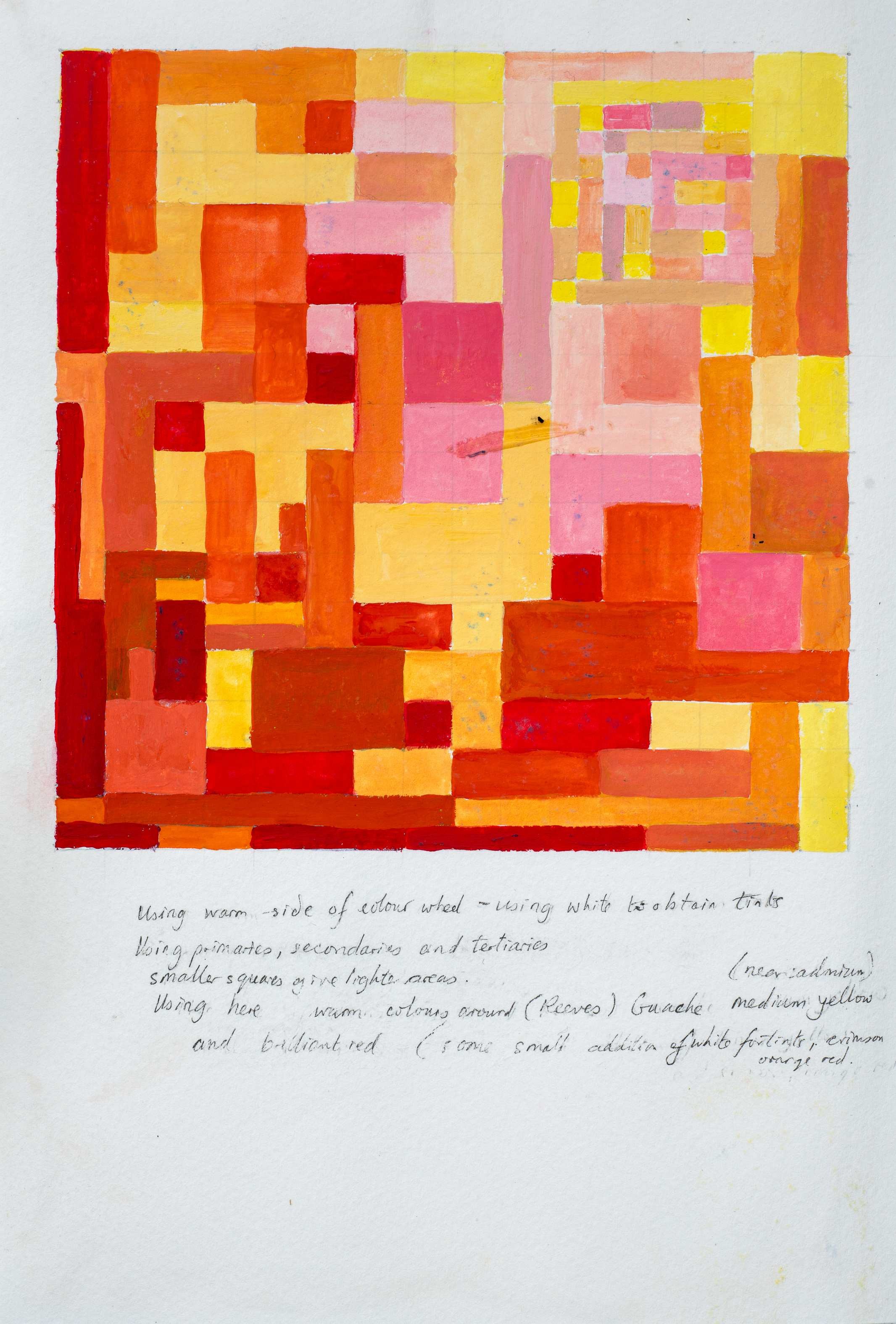 The warm side of the colour wheel — painting by Chris Brock