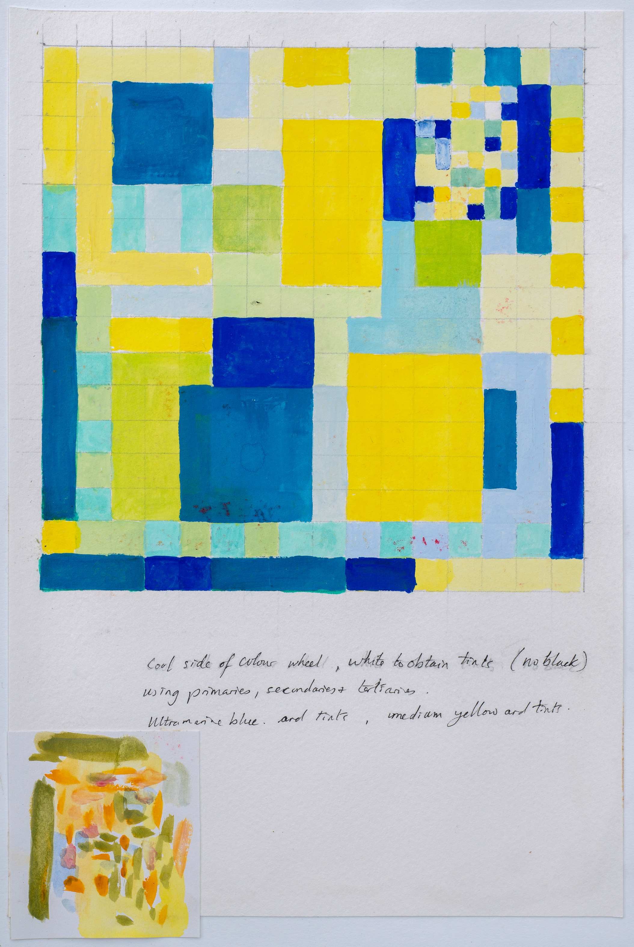 The cool side of the colour wheel — painting by Chris Brock