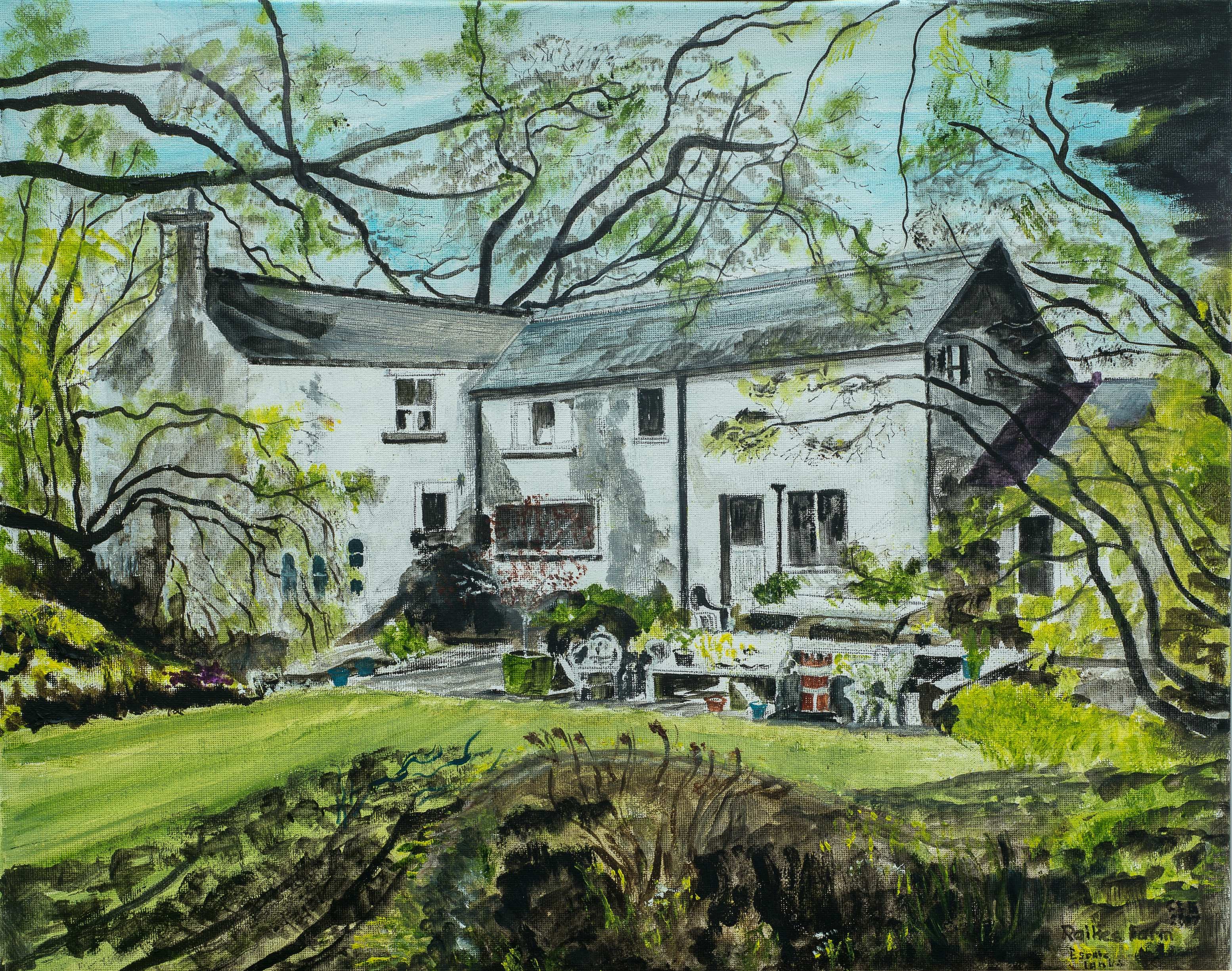 Raikes Farm, Espric, Lancashire — painting by Chris Brock