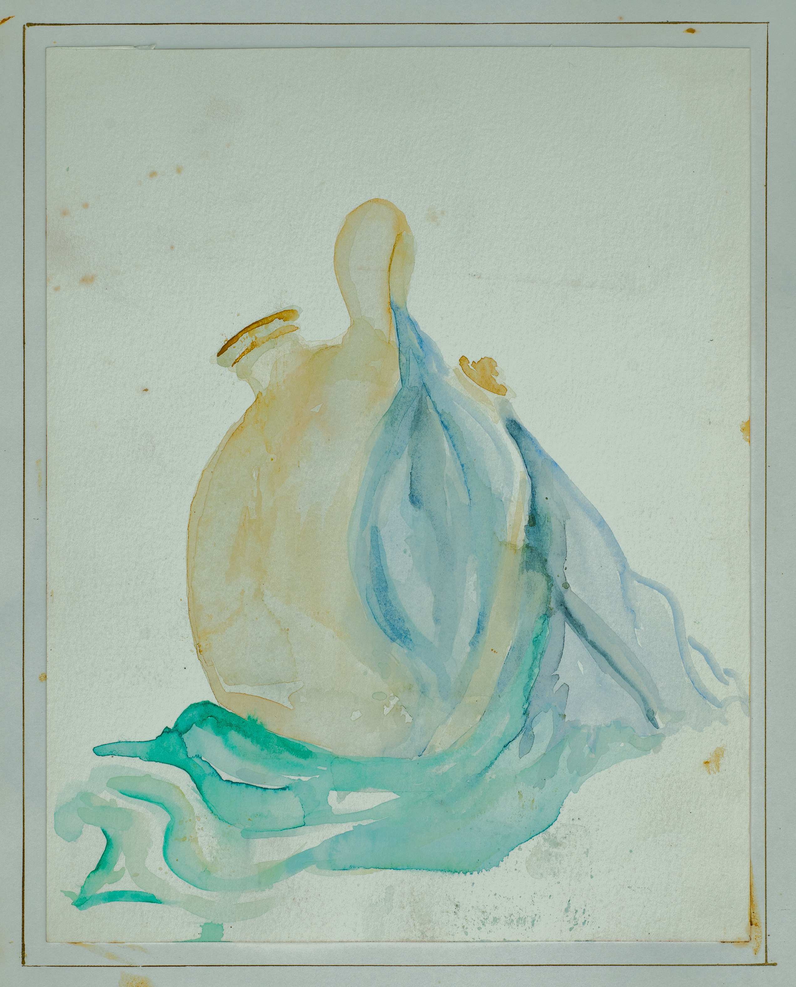 Still Life, flask and drapery — painting by Chris Brock